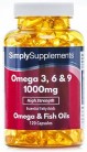 Omega 3-6-9 1000mg – 240 cápsulas – Hasta 8 meses de suministro